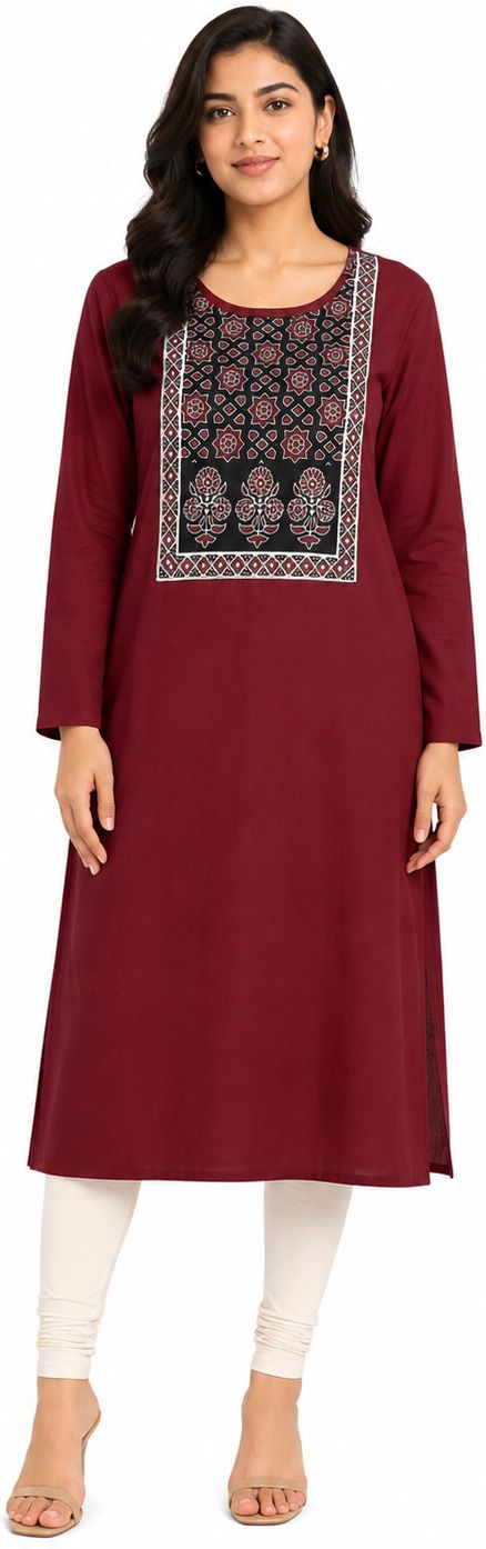 sakthi grace Geometric Print, Floral Print, Printed Viscose Rayon Straight Kurta for Women-picture-29