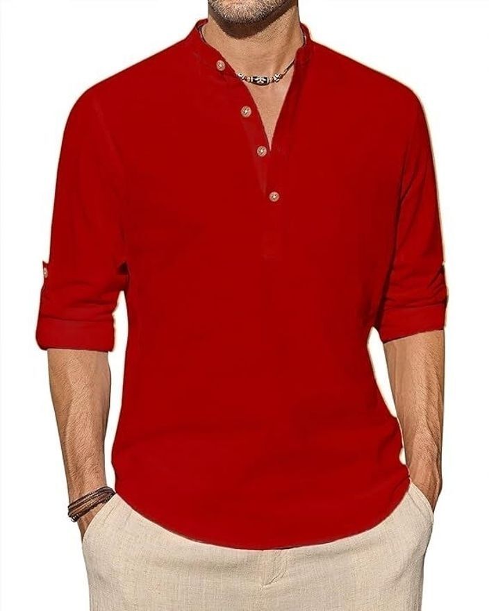 Solid Pure Cotton Straight Kurta for Men-image-17