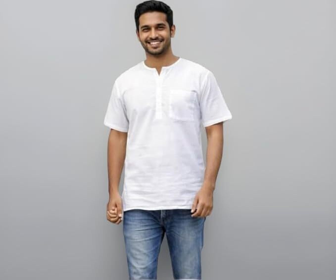 divitansh Solid Pure Cotton Straight Kurta for Men-picture-15