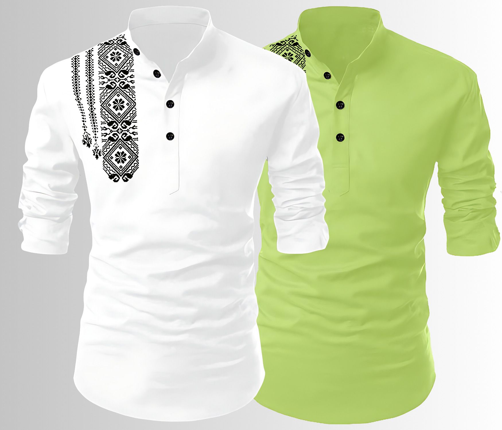lirmo Printed Cotton Blend Straight Kurta for Men-picture-12