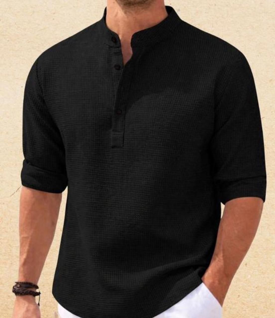 hoodler Men Solid Cotton Blend Straight Kurta-picture-47
