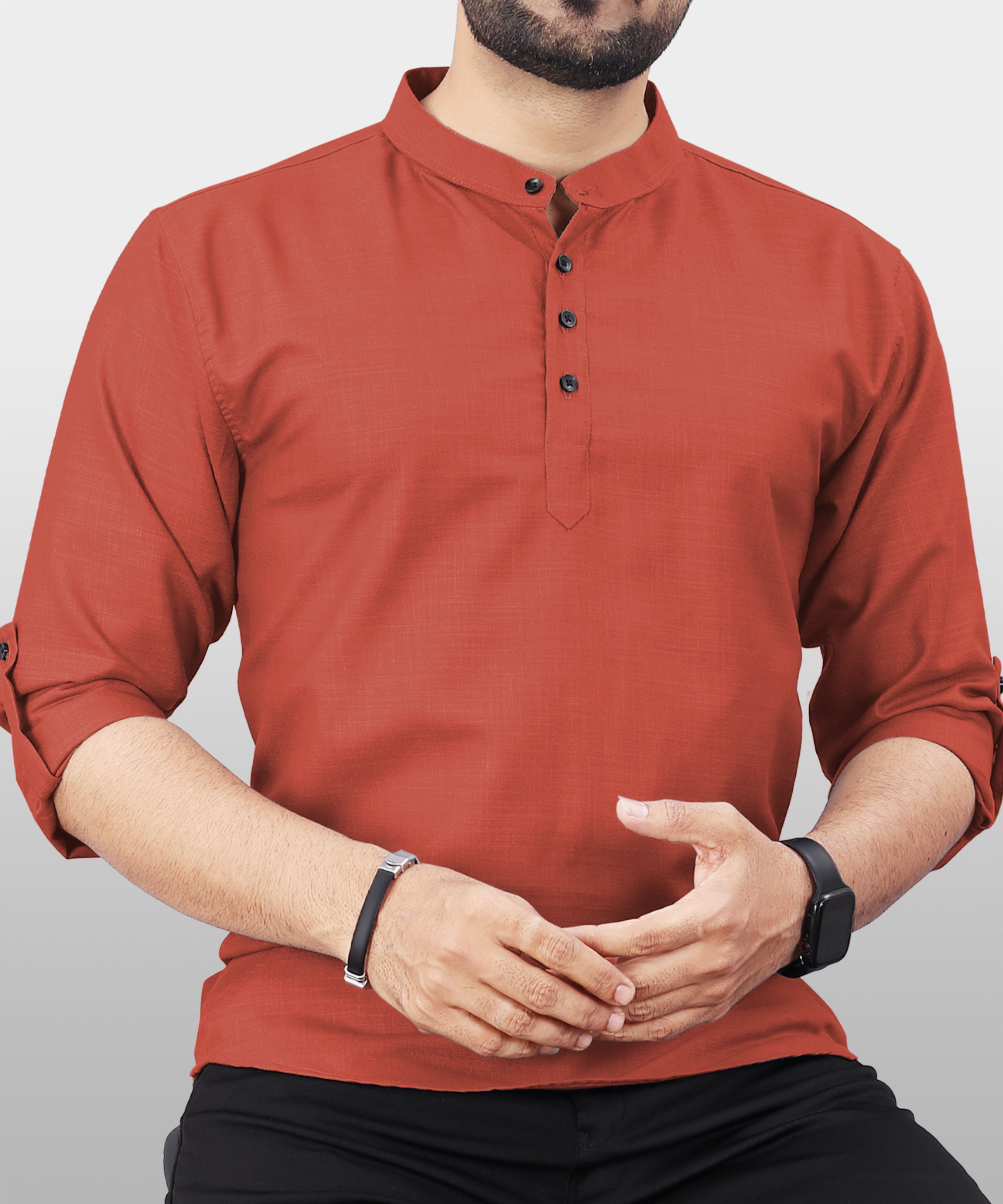 vebnor Men Solid Polyester Straight Kurta-picture-13