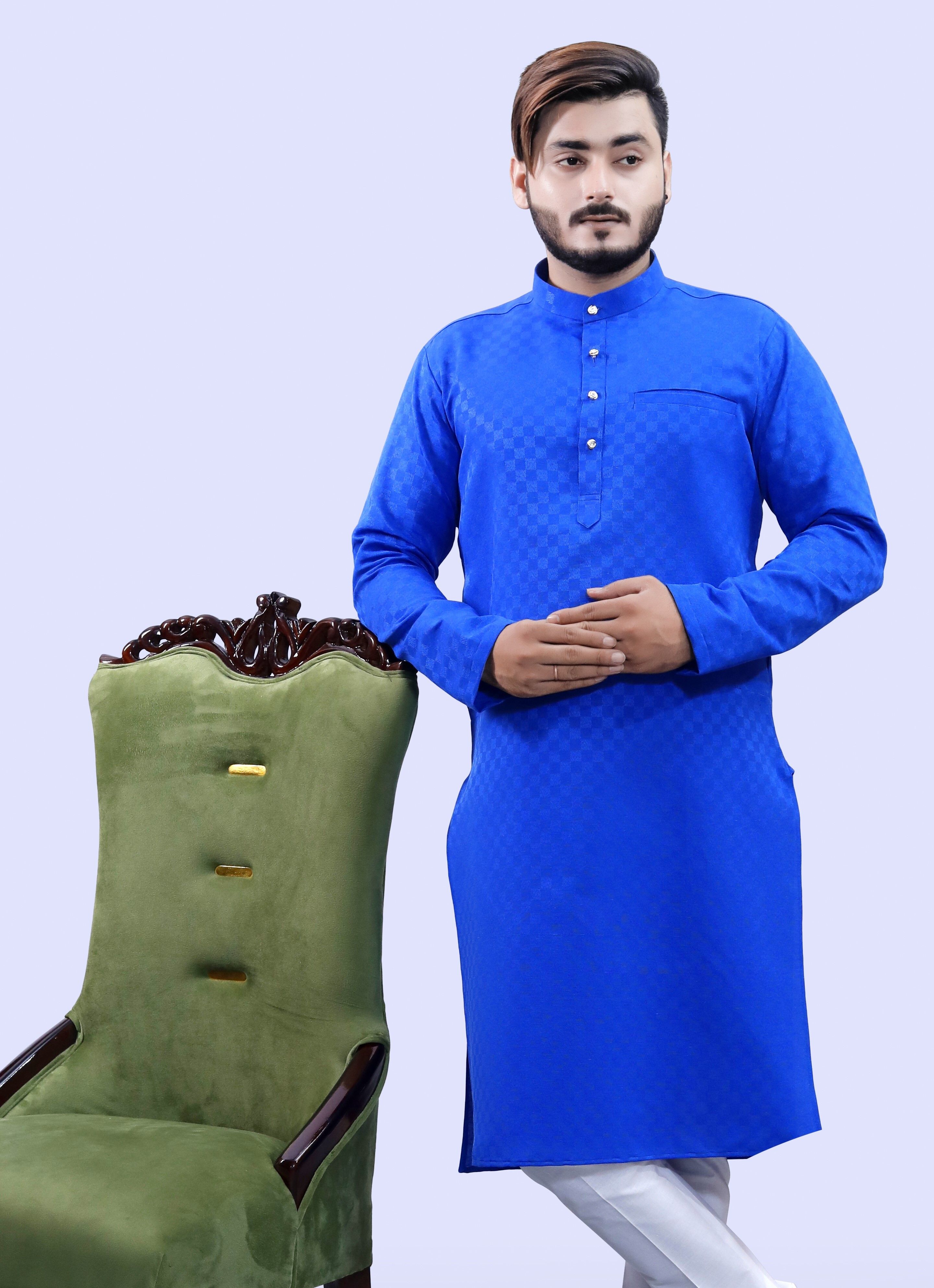 tibra collection Men Solid Cotton Blend Straight Kurta-picture-36