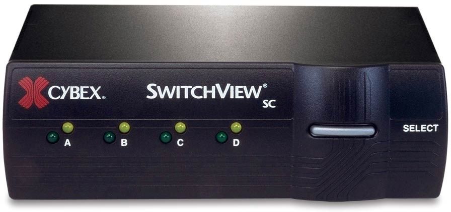 Avocent 4-Port KVM Switch PS/2, VGA 4 cm KVM Console