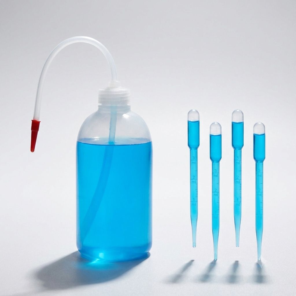 Polypropylene Wash Bottle 1000ml flexible tube with dropper 4pc for chemistry Laboratory Dropper Bottle-image-5
