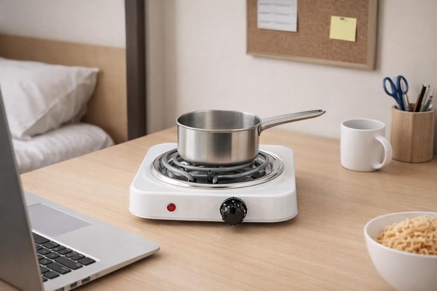 wellberg Electric Hot Plate 1000W with Thermostat Control for Home and Office Use Electric Cooking Heater-picture-14