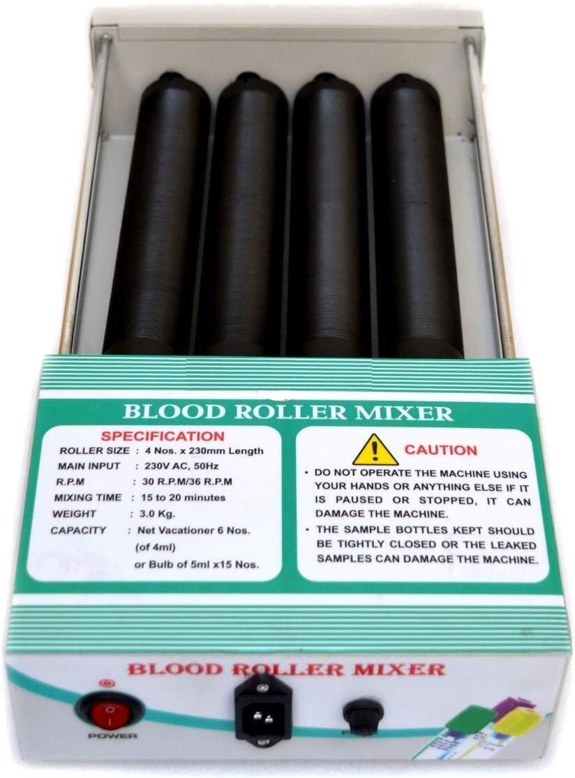 rawal's Blood Mixer Roller Mixer Spin for Mixing Tube,4 x 230mm Rollers, Speed: 30 RPM General Purpose-picture-30