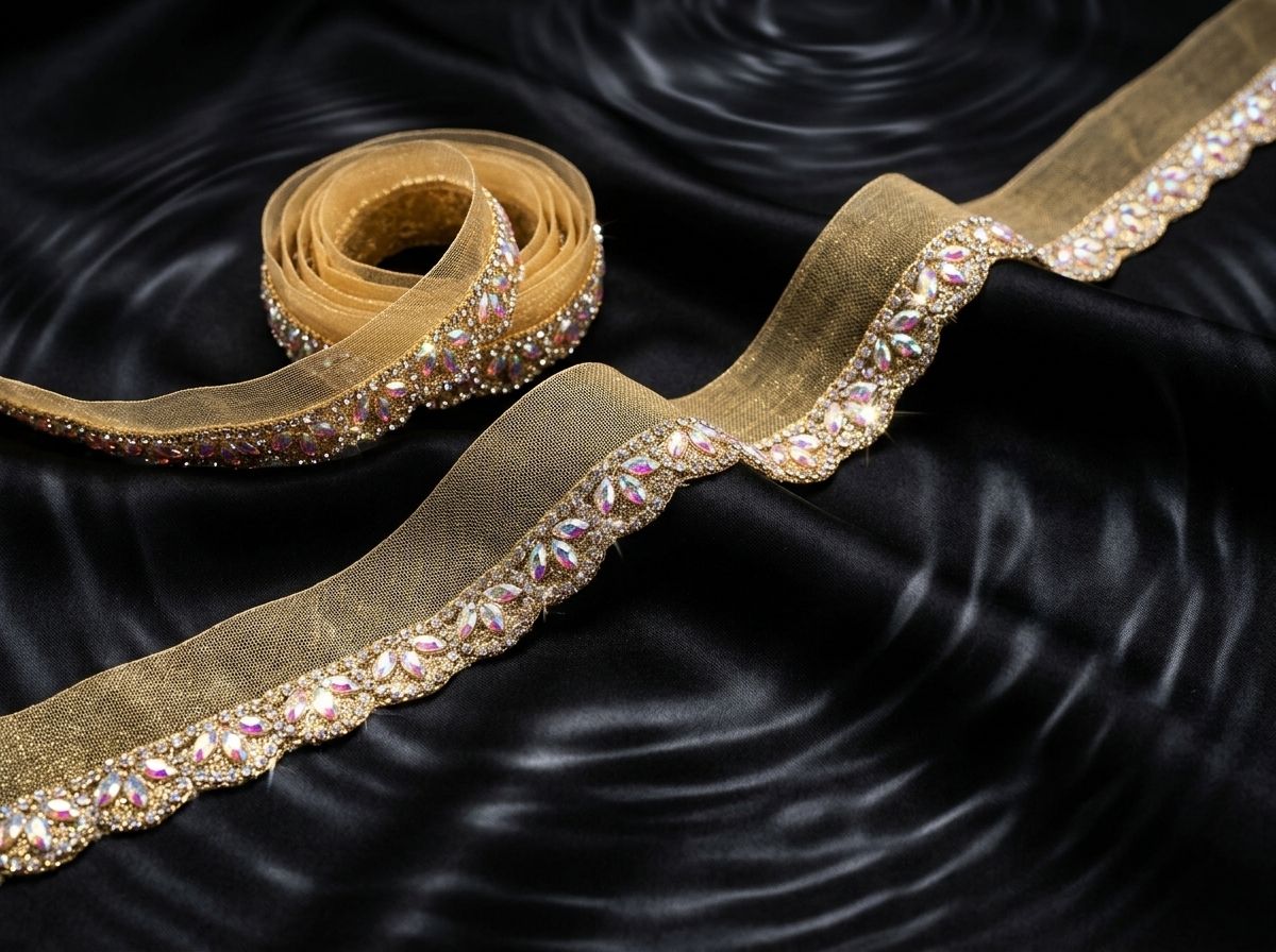 Heavy Golden Designer Trim Lace 8.5 Metr Lace Reel-image-12