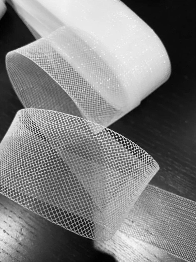 rushko BONNING NET STRIPS / CANCAN NET STRIP For Costumes, Accessories & DIY | 2 Inch/ 22.5 Mtr. Lace Reel-picture-10