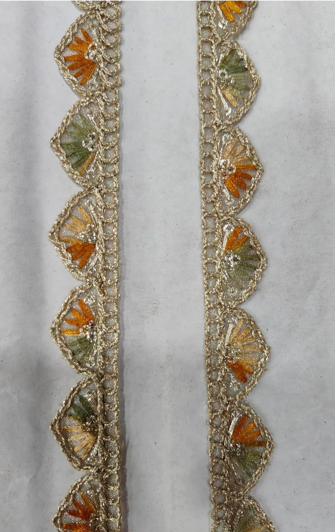 zeeshan collection 1-139 Multicolor embroidery lace 4 meter 30mm Lace Reel-picture-18