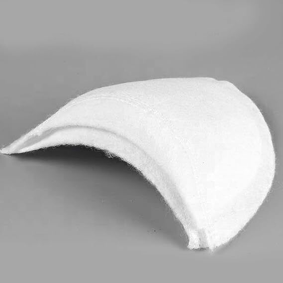 White Cotton Shoulder Pads 4 Pairs 33x16 cm Girls Lacrosse Shoulder Pad