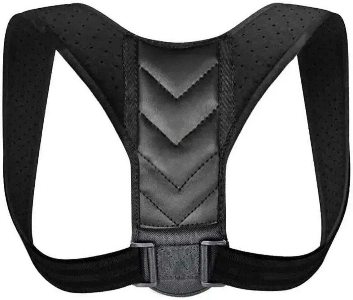Brace Support Belt Adjustable Spine Back Lumbar Posture Shoulder Back Blet (M) Boys, Girls, Men, Women Lacrosse Shoulder Pad
