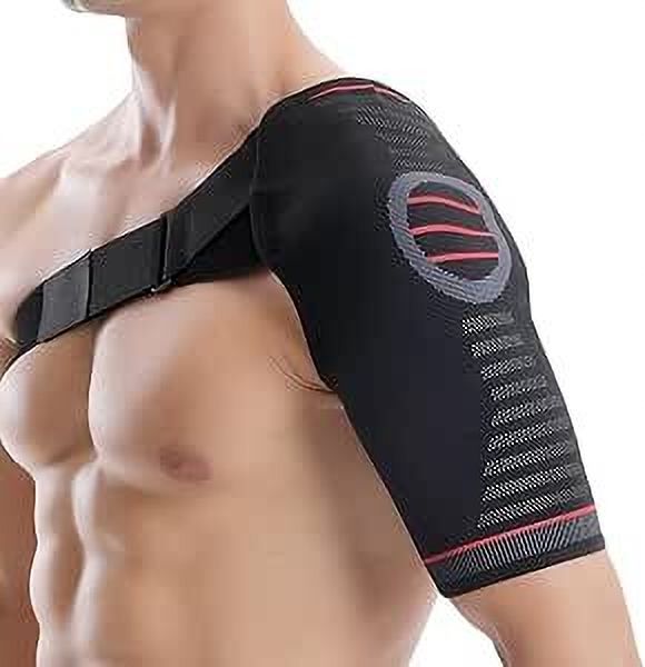Adjustable Shoulder Support Brace for Men & Women, Posture Corrector Belt Men, Women Lacrosse Shoulder Pad-image-16