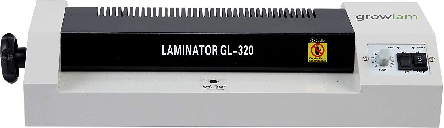 Growlam GL-320 A3 Heavy Duty Forward & Reverse Switch, Hot & Cold 9.05 inch Lamination Machine