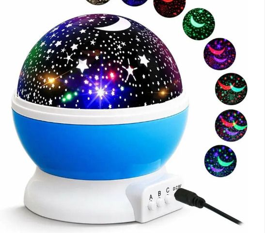 rising fab Night Light Lamp Projector,Star Rotating Light ( Multicolor ) Table Lamps Lamp Shade-picture-22