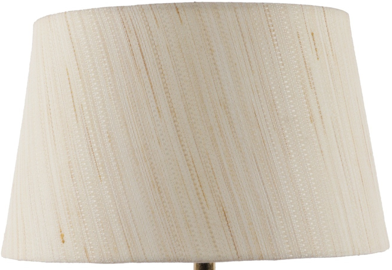 foziq Fancy 10" Beige Fabric Drum Shape Table Lamps Lamp Shade image 1