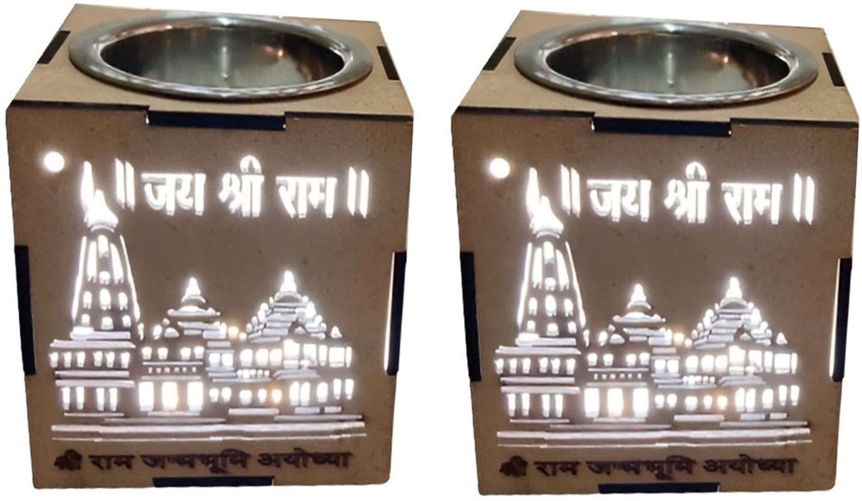 toby Night lamp/Aroma /kapoor dani /incense holder Ram Mandir electric wooden brown Wall Lights Lamp Shade-picture-13