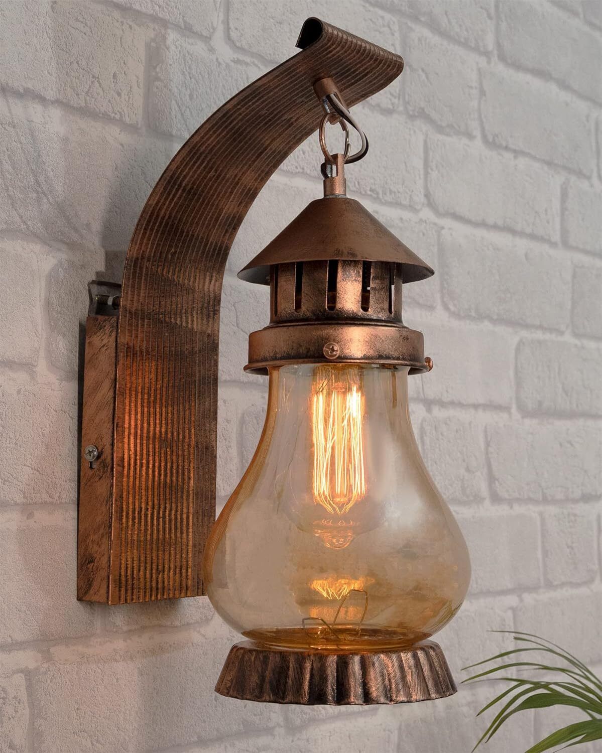 Modern Lantern Sconce Lamp, Red Shade, Wall Lights Lamp Shade-image-12