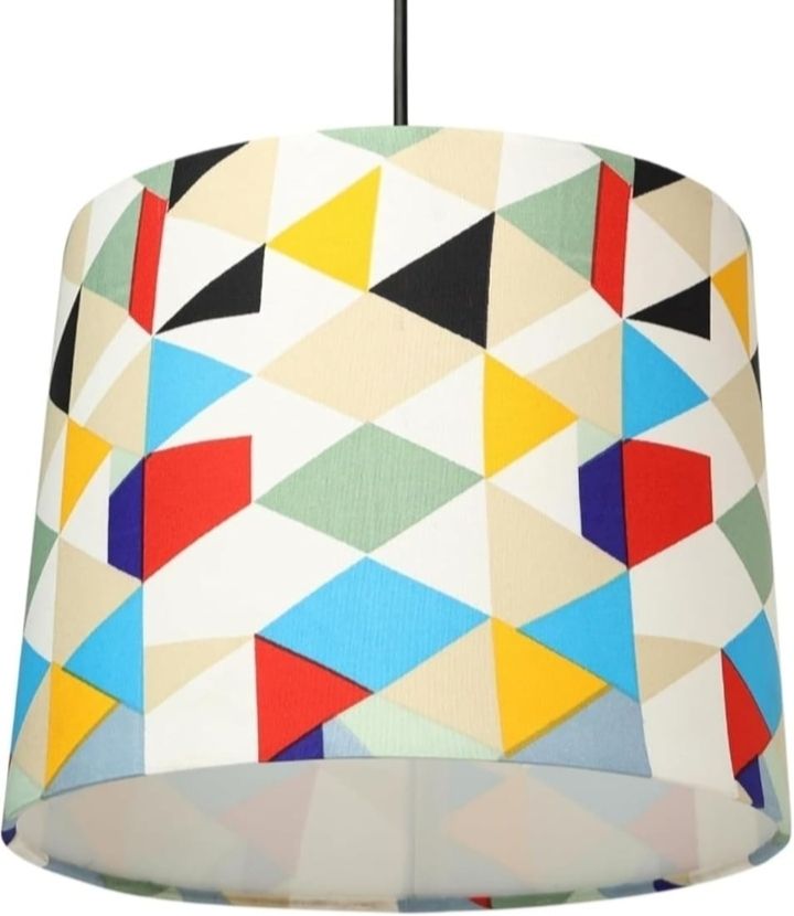 Multicolour Tapered Drum Pendant lamp shade . Table Lamps, Hanging Lights (Pendant Lights) Lamp Shade-image-7