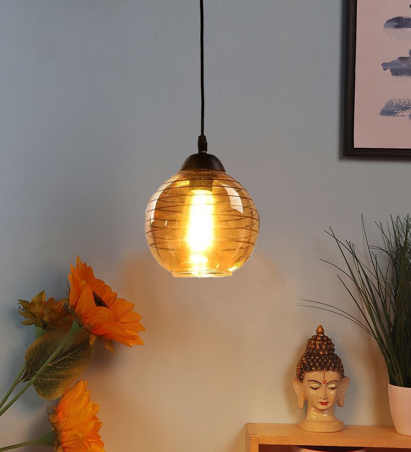 Doom Line Luster Glass Designer Ceiling Lights Lamp Shade