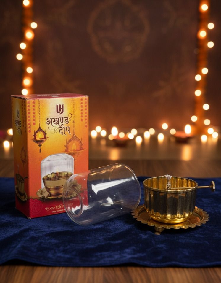 Akhand Jyoti Diya – Long Lasting Pooja Lamp Chandelier Lamp Shade-image-23