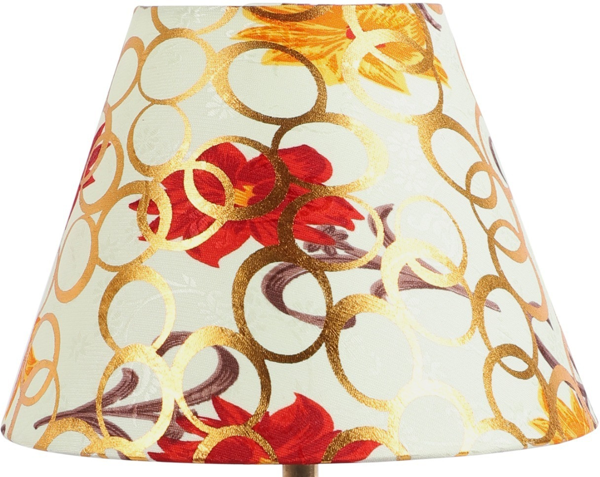 foziq Latest Yellow & Red Fabric Table Lamp Shade Table Lamps Lamp Shade image 1