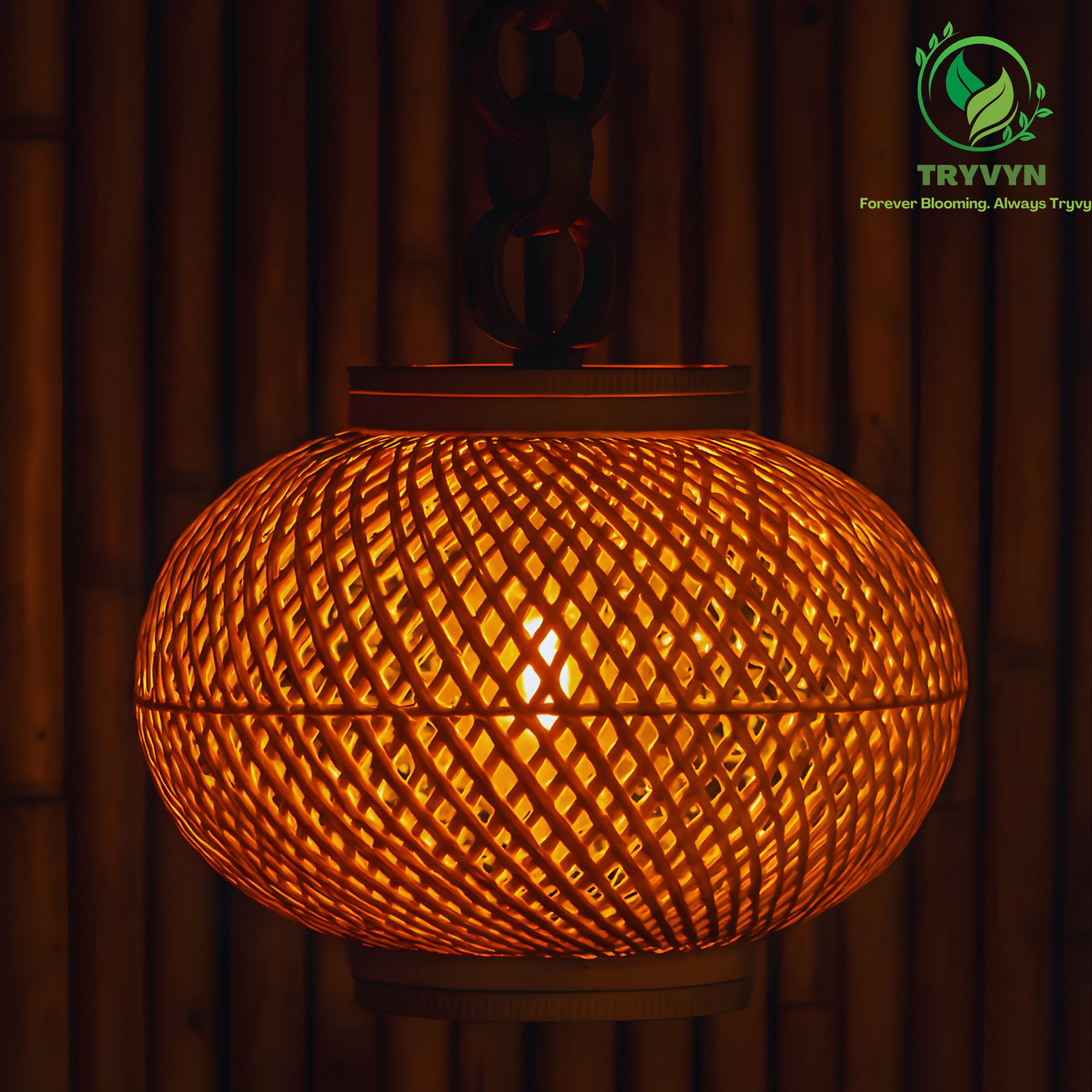 Handcrafted Bamboo Hanging Light Shade – Eco-Friendly & Elegant Décor (20 Cm) Hanging Lights (Pendant Lights), Ceiling Lights Lamp Shade