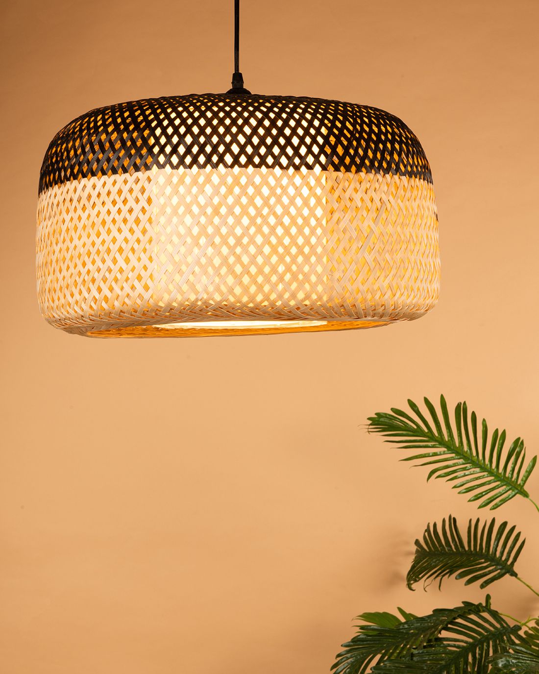 decomia Home Décor Hanging Lampshades Pendant bamboo wall Lamp shades(D45XH25CM)(Black) Hanging Lights (Pendant Lights) Lamp Shade-picture-18