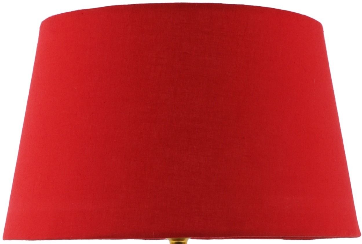Fancy 10" Red Fabric Drum Shape Table Lamps Lamp Shade