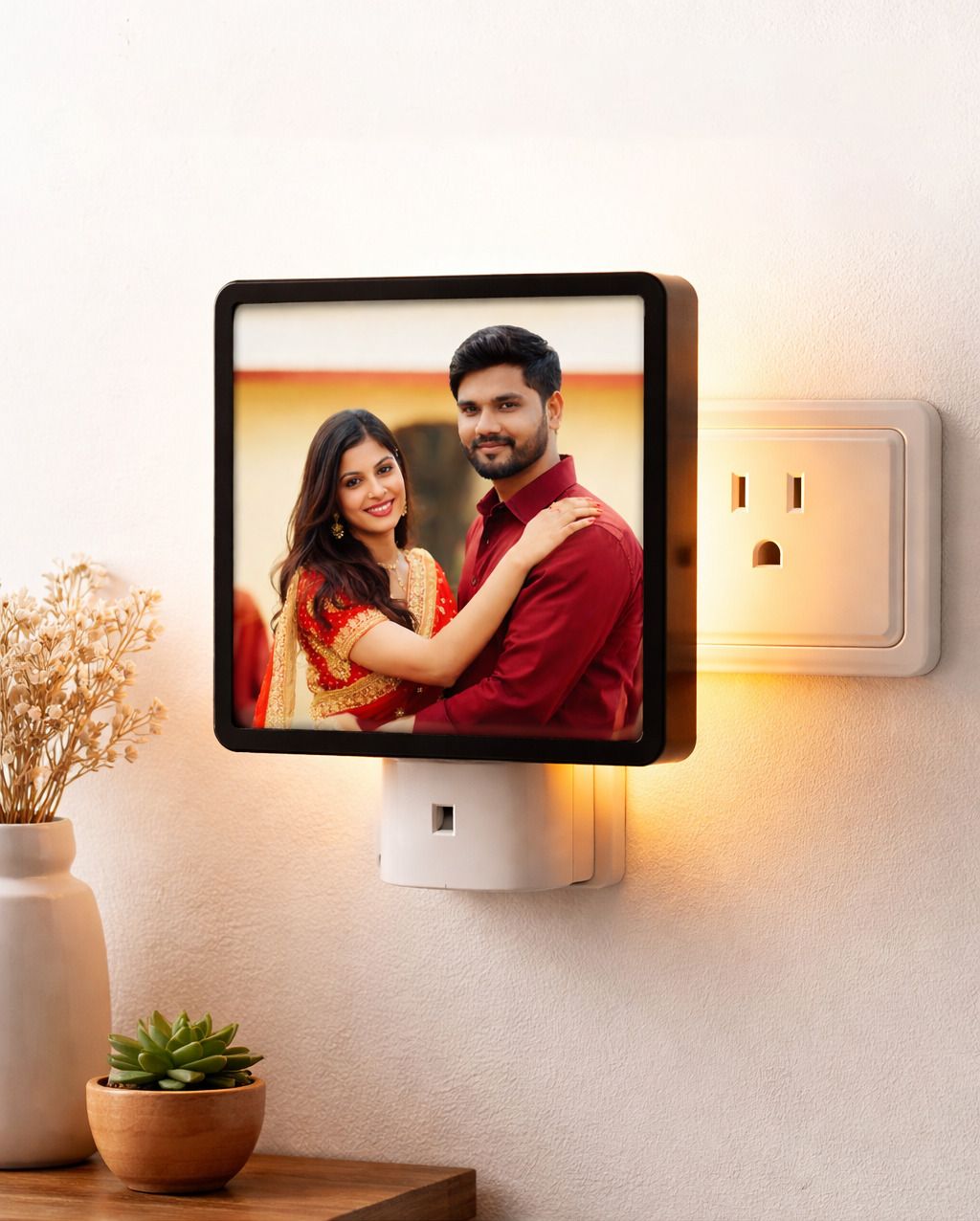 Customized Photo LED Night Lamp 4x4 Inch | Anniversary Birthday Gift for Couples Wall Lights Lamp Shade-image-21