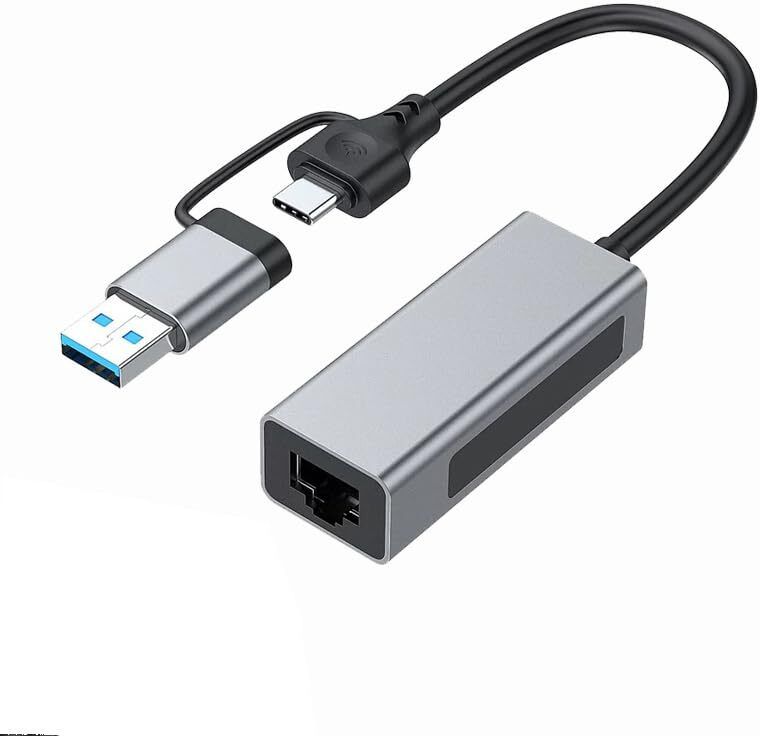 ULTRABYTES SuperSpeed USB C +USB A to RJ45 USB 3.1 to RJ45 Network Converter for PC Laptop Lan Adapter-image-46