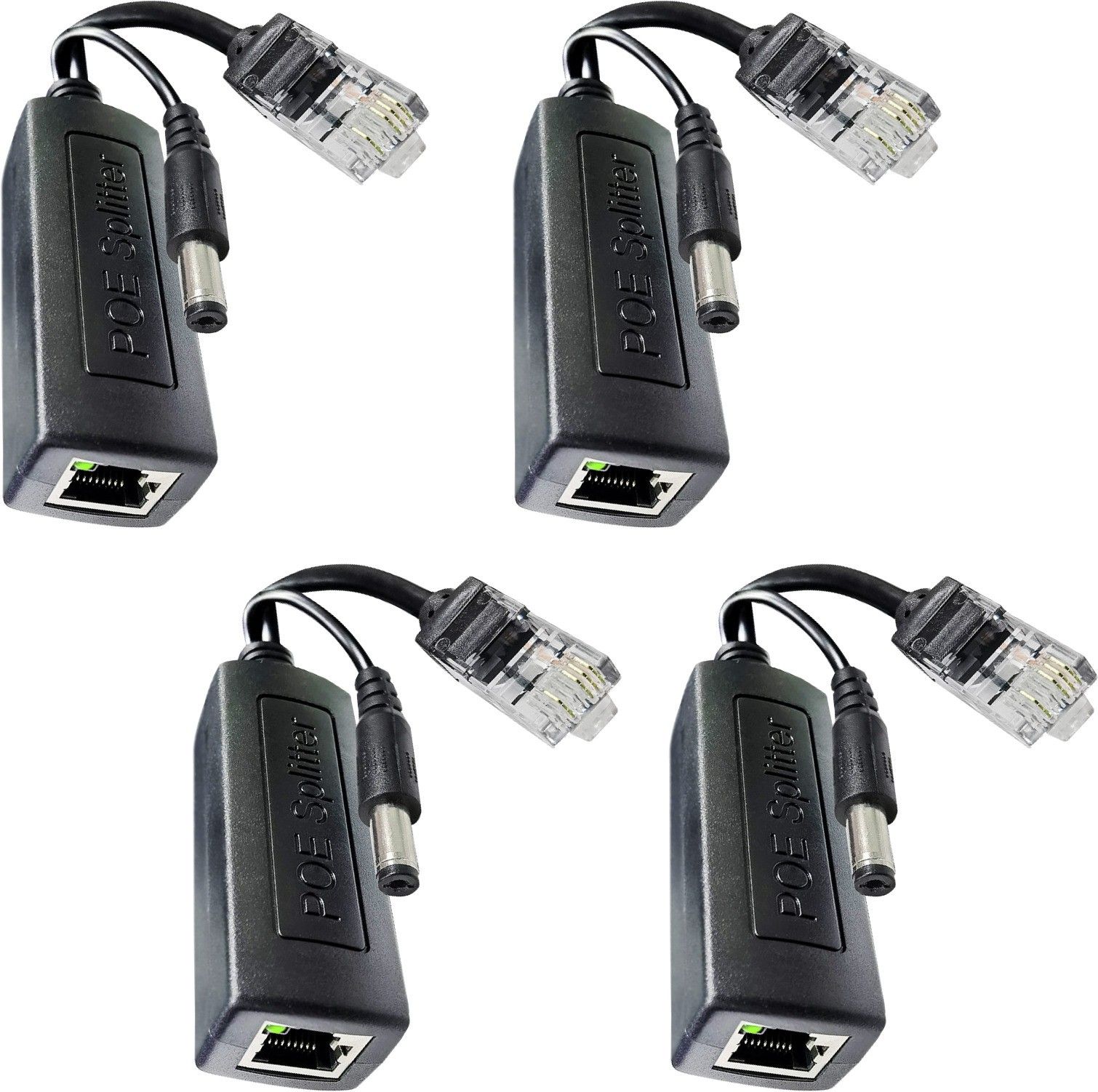 Paruht 4pcs PoE Splitter Power Over Ethernet Active 48V to 12V - IP Camera,Phone,Switch Lan Adapter-image-23