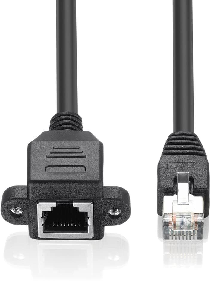 Sancy RJ45 LAN Network Adapter Male to Female Shielded Screw Extension Cable Lan Adapter-image-25