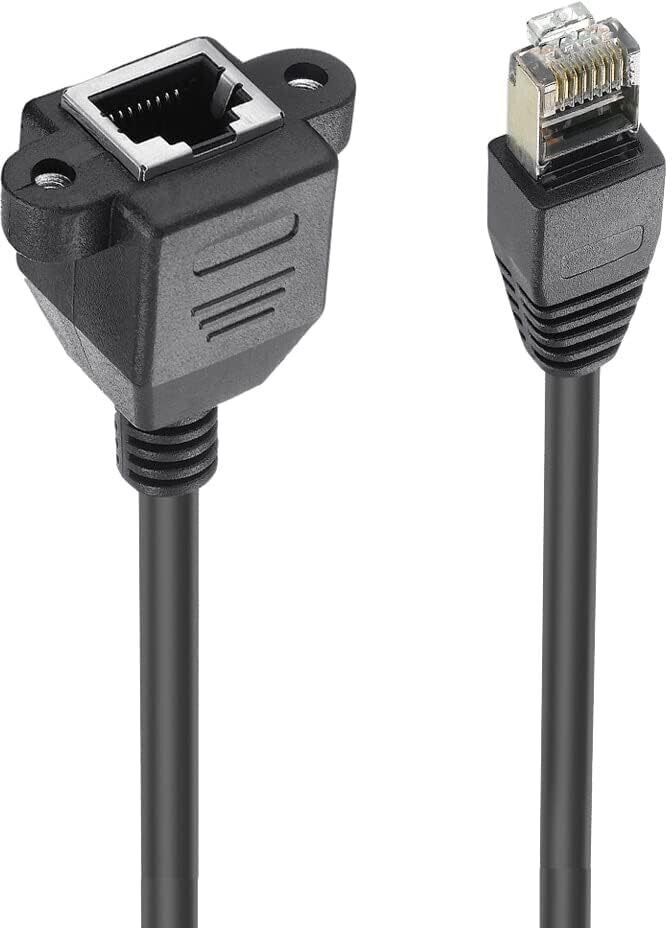 Akwor RJ45 Male to Female Shielded Network Adapter – Screw Lock Extension Cable Wired Ethernet Lan Adapter compatible with Linux, Mac, Ubuntu, Windows-image-36