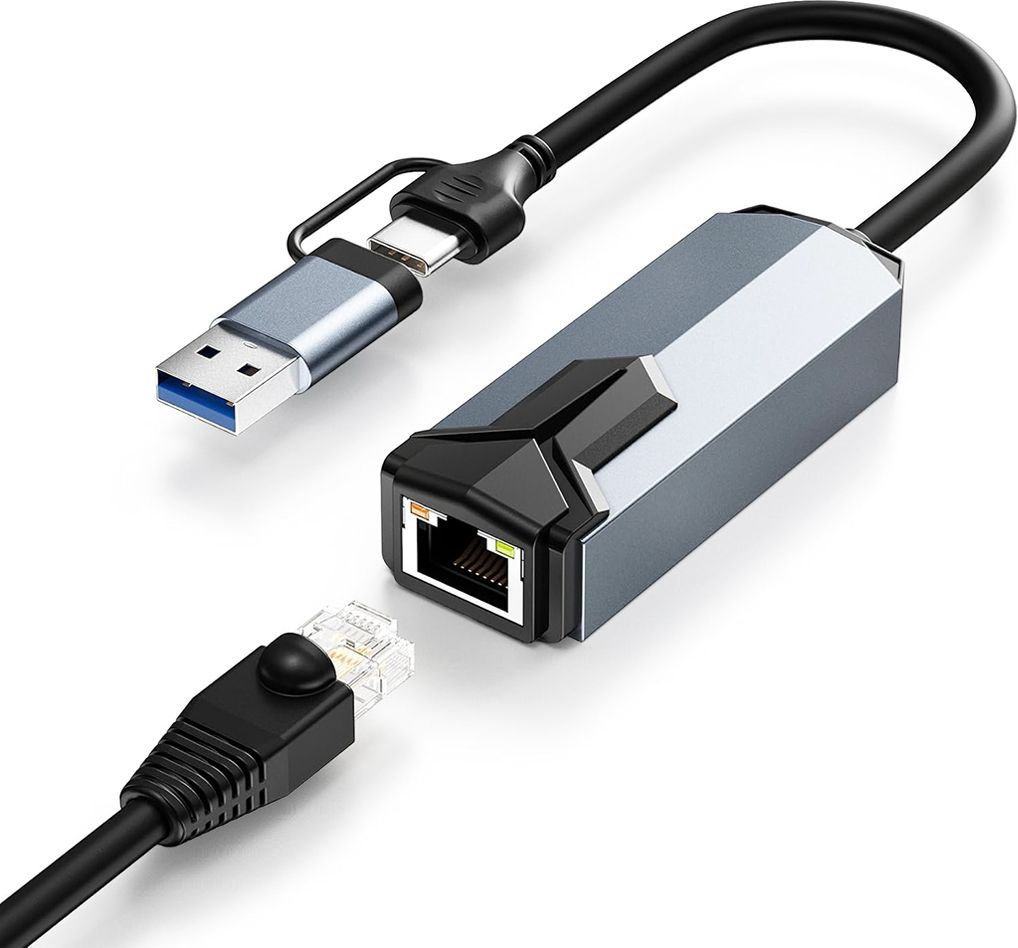 Zorbes USB C to Ethernet Network Adapter Wired USB Lan Adapter compatible with Windows-image-44
