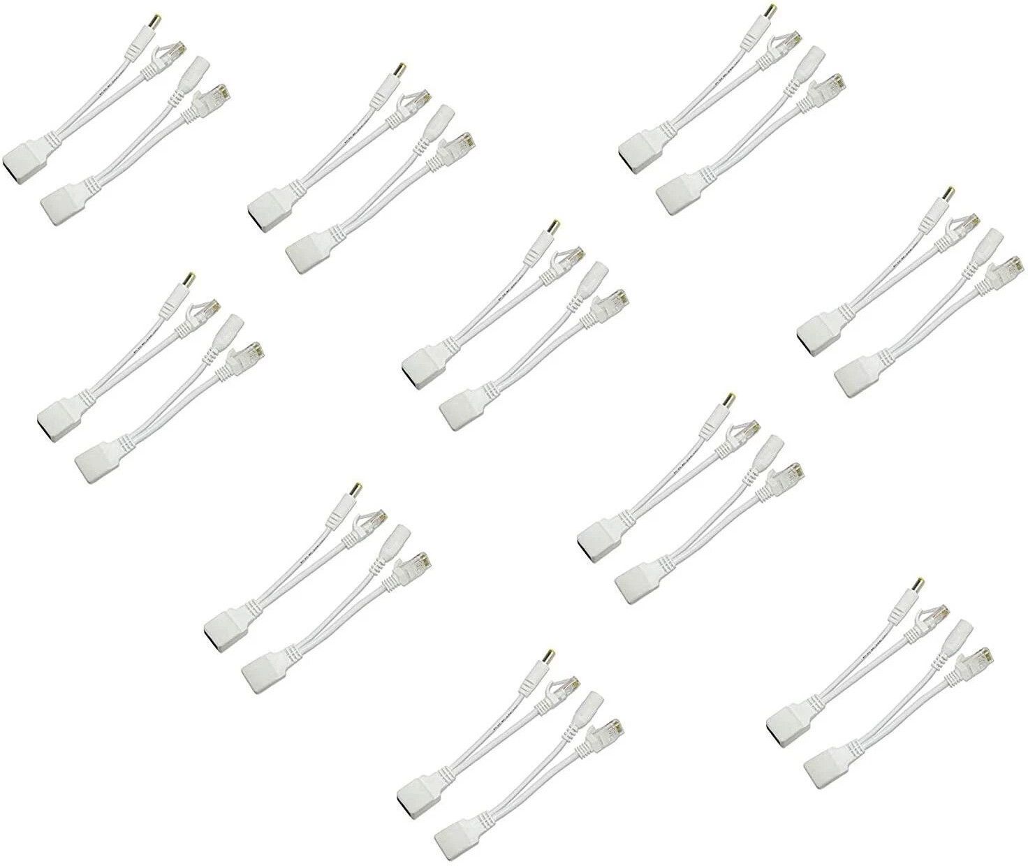 BKC Power Over Ethernet PoE Injector Splitter Adapter PoE Cables (10 PCS) Lan Adapter-image-27