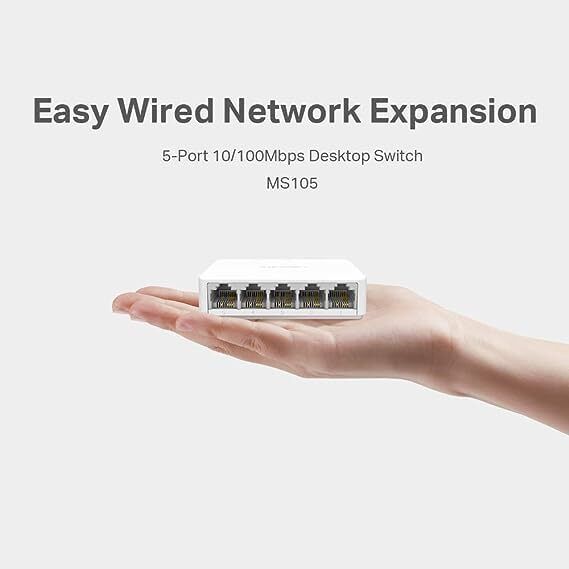 RuhZa 10/100Mbps Reliable 100-240V Prevents Rust Easy to Set Up for Office Wireless Ethernet Lan Adapter compatible with Windows-image-3