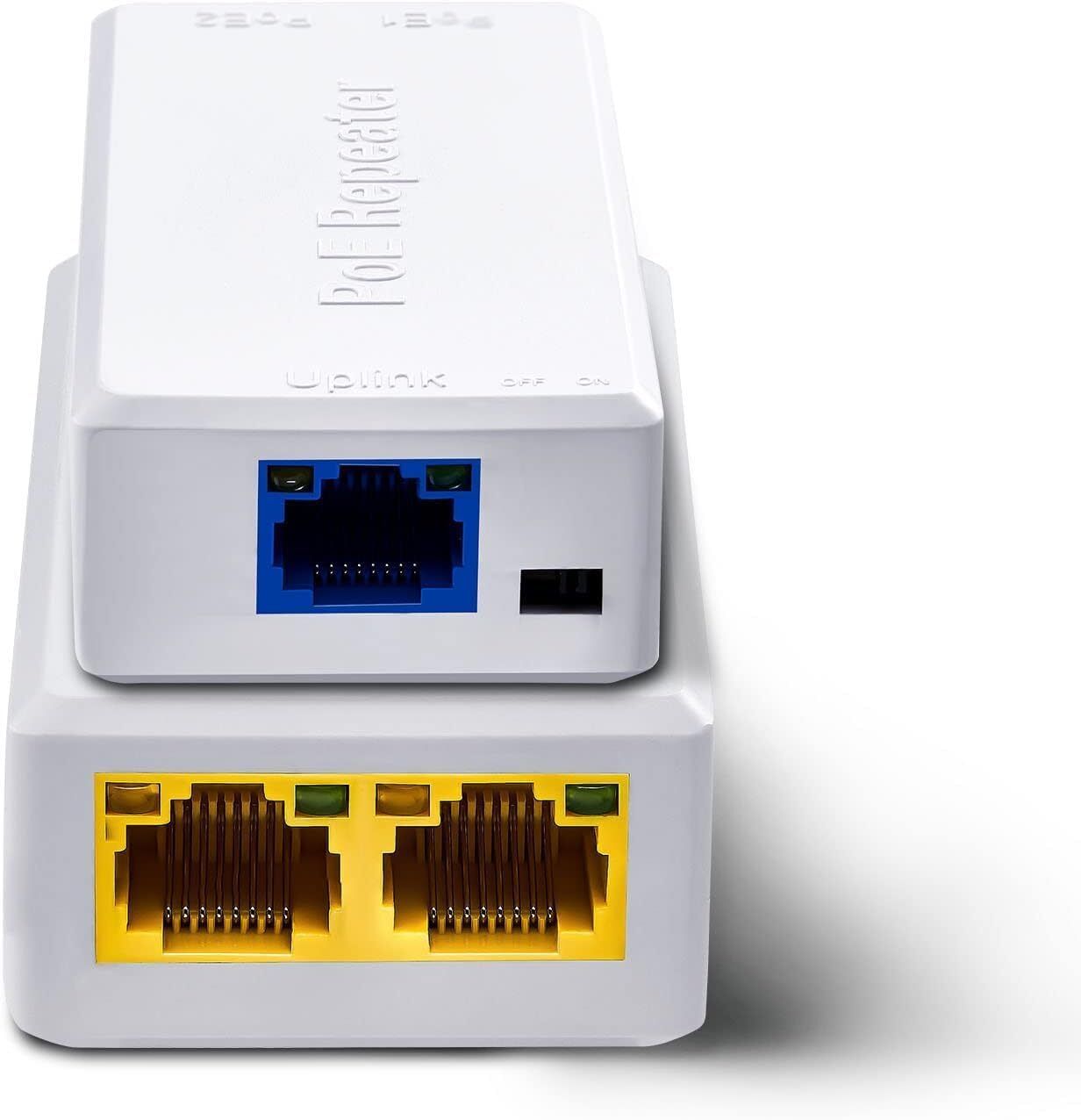 higadget PoE Extender 1-in Uplink 2-Out Extension Networking Device - Wired Ethernet Lan Adapter compatible with Linux, Mac, Ubuntu, Windows-image-10