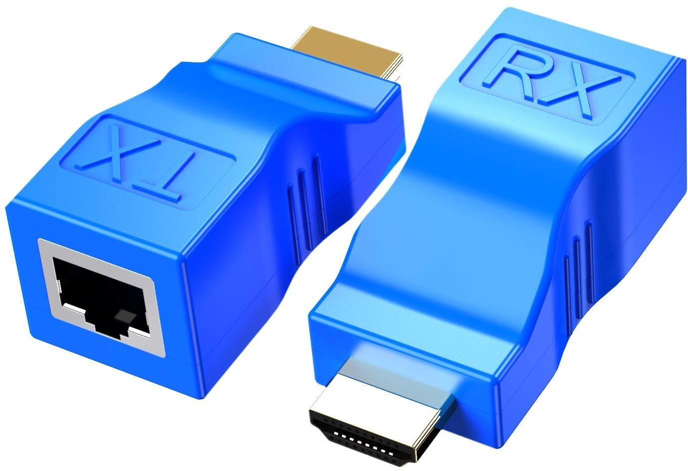 WiredCom HDMI to RJ45 Network Cable Extender,HDMI Extender by Ethernet LAN Cable Lan Adapter-image-18