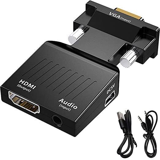 RuhZa Portable VGA to HDMI Adapter Lan Adapter-image-42