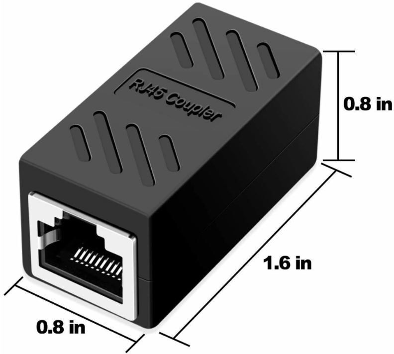arnav enterprises Heavy Duty RJ45 Network Coupler, Female to Female LAN Jointer Connector Extender Wired Ethernet Lan Adapter compatible with Windows, Linux, Mac-image-36