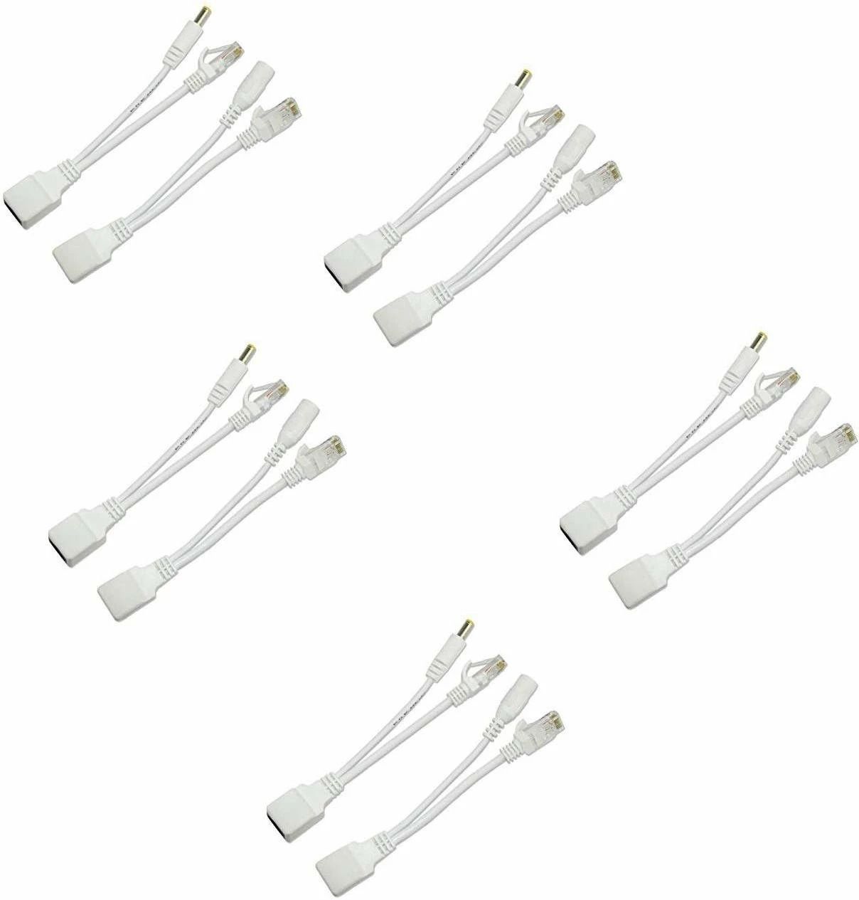 Sancy Power Over Ethernet PoE Injector Splitter Adapter PoE Cables (5 PCS) Lan Adapter-picture-14