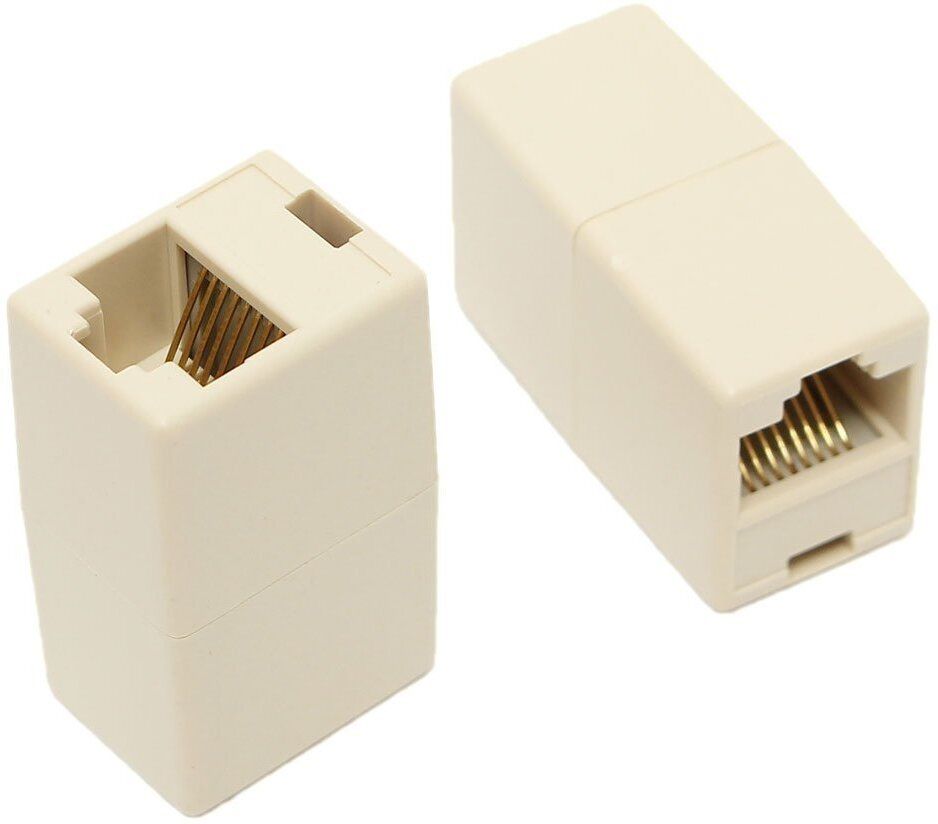 lukzer (2 pcs set) RJ45 8P8C Female to Female Network Lan Adapter-picture-44