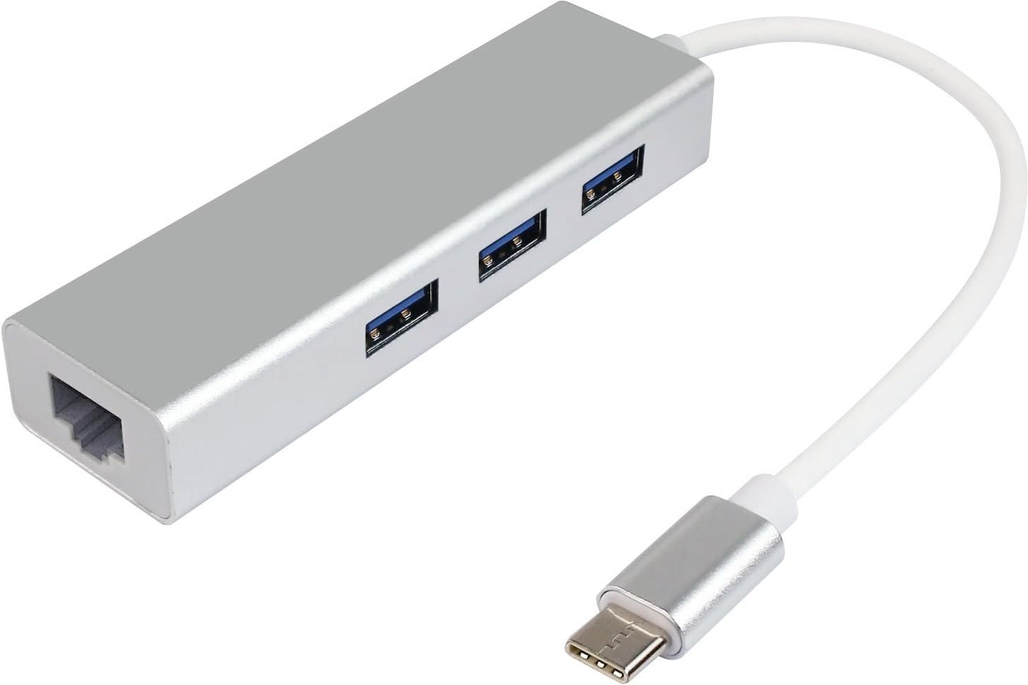 SCALEBEE 4 in 1 Type C to RJ45 Hub 10/100Mbps Ethernet LAN with 3 Port USB HUB 3.0 Lan Adapter-image-9