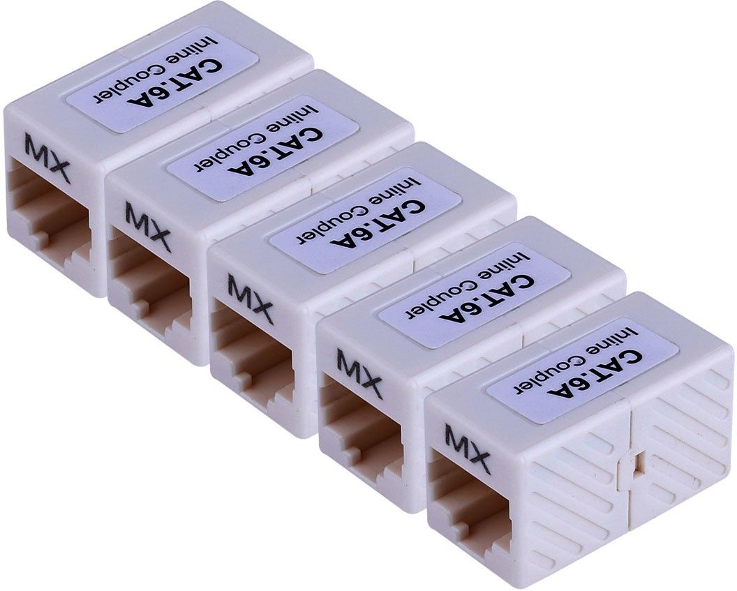 MX UTP Cat6A Inline Coupler Inline LAN F/F Extender Plug (PACK OF 5) Lan Adapter-picture-26