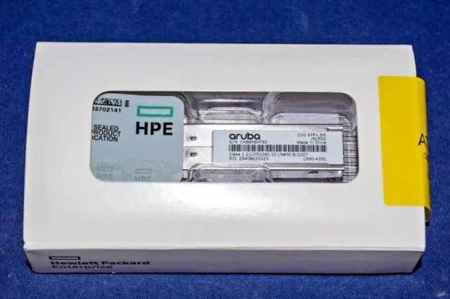 HPE Aruba 10G SFP+ LC SR 300m OM3 MMF Transceiver Module Lan Adapter-image-42