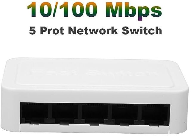 RuhZa 5 Port Ethernet Switch, Fast Ethernet Switch Plug and Play Wireless Ethernet Lan Adapter compatible with Windows-picture-47