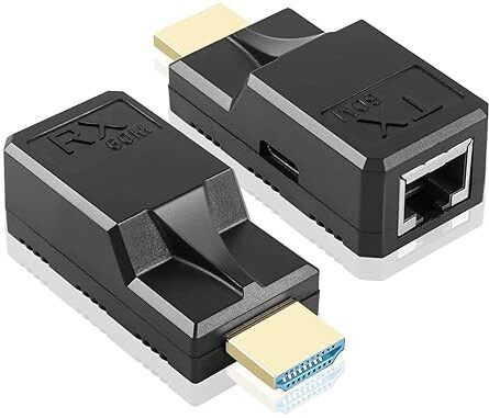 RyzCare Type-C Charging Cable HDMI Extender 60 Mtr - Black Wired Ethernet Lan Adapter compatible with Windows-image-38