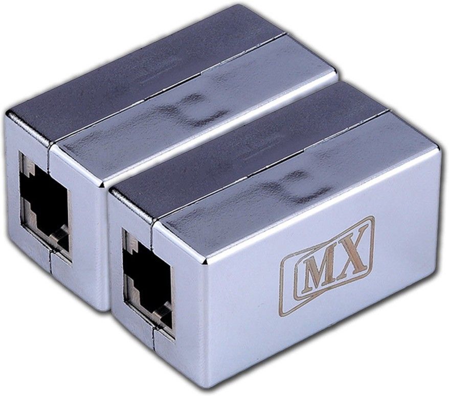 MX STP CAT6 Inline Coupler (Shielded) Inline LAN F/F Extender(Pack of 2) Lan Adapter-image-43