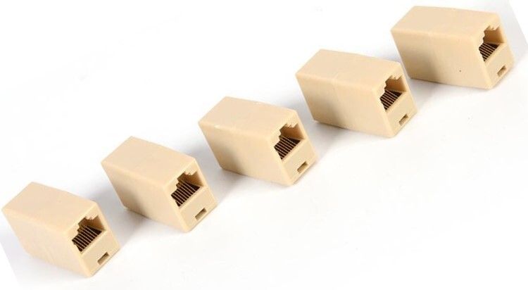 TAAPSEE 5Pack RJ45 CAT5 Coupler Plug Network LAN Cable Extender Connector Adapter Lan Adapter-picture-30